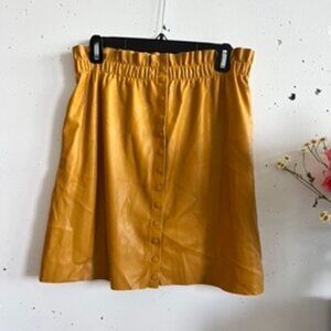 Zara Gold Button Up Skirt